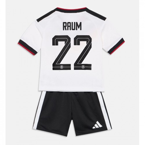 Tyskland David Raum #22 Replika Hemmatröja Barn VM 2026 Kortärmad (+ Korta byxor)